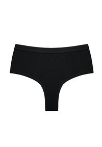 Intica - Brazyliany z wysokim stanem z elastycznego materiału Heddie. Stan: podwyższony. Kolor: czarny. Materiał: materiał #1