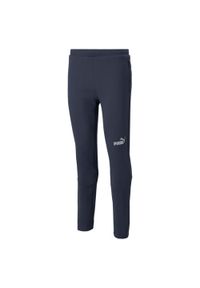 Spodnie Puma Teamfinal Casuals Pants, Mężczyźni. Kolor: niebieski. Materiał: bawełna, materiał