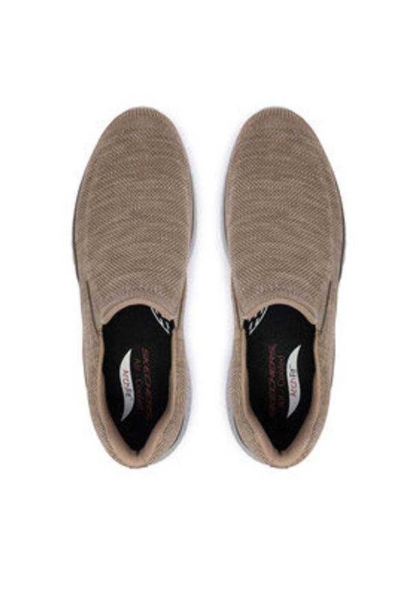 skechers - Skechers Sneakersy 205345/TPE Beżowy. Kolor: beżowy. Materiał: materiał