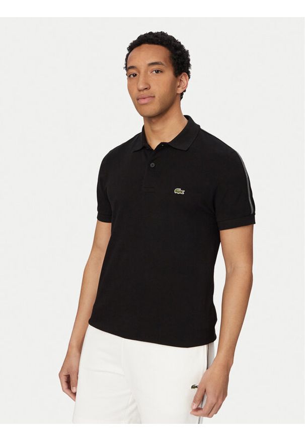 Lacoste Polo PH0897 Czarny Regular Fit. Typ kołnierza: polo. Kolor: czarny. Materiał: bawełna