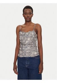 Hugo - HUGO Top Doffiano 50537142 Kolorowy Slim Fit. Materiał: syntetyk. Wzór: kolorowy #1
