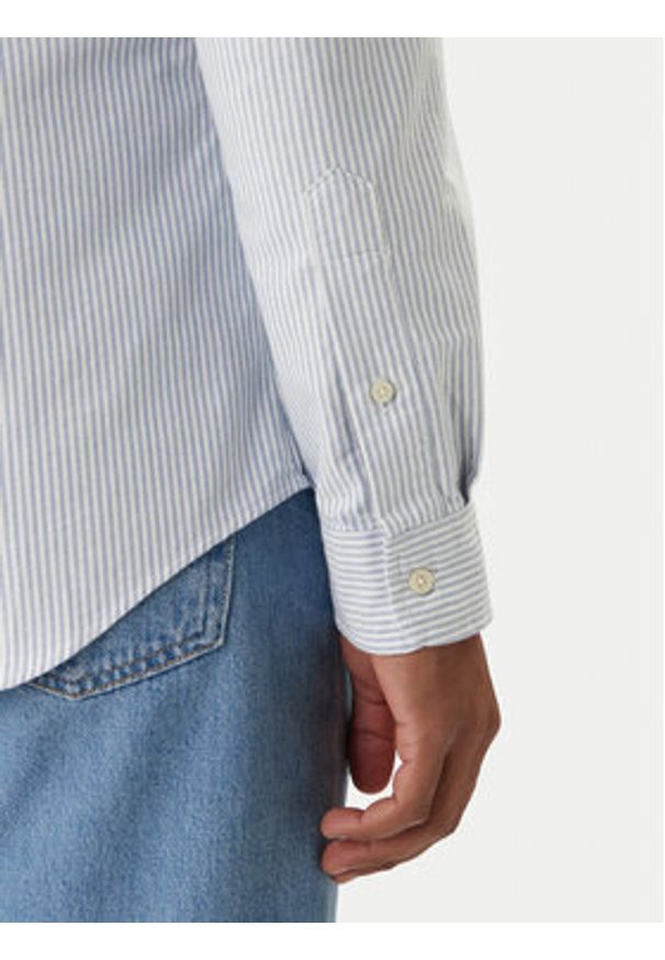 Polo Ralph Lauren Koszula Core Replen 710549084 Niebieski Slim Fit. Typ kołnierza: polo. Kolor: niebieski. Materiał: bawełna