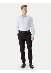 Calvin Klein Koszula LV019EU119 Błękitny Slim Fit. Kolor: niebieski. Materiał: bawełna #3