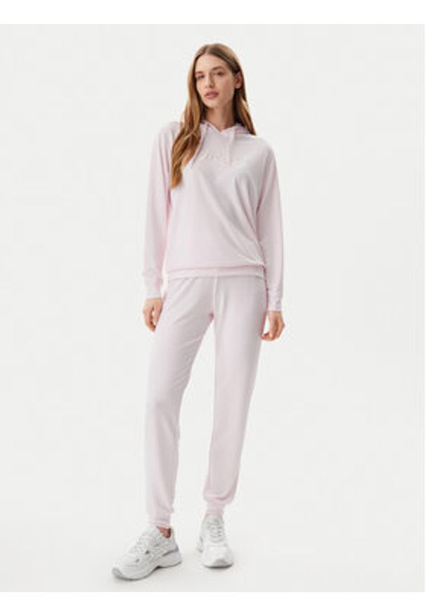 Guess Bluza O5GQ00 KCQP2 Różowy Regular Fit. Kolor: różowy. Materiał: wiskoza