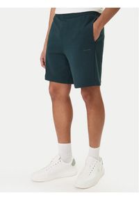 Calvin Klein Szorty sportowe Nano Logo LV04LF244G Zielony Regular Fit. Kolor: zielony. Materiał: bawełna. Styl: sportowy #1