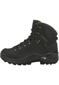 Buty trekkingowe męskie Lowa Renegade Gtx Mid. Wysokość cholewki: za kostkę. Kolor: wielokolorowy, czarny. Materiał: materiał, skóra. Szerokość cholewki: normalna