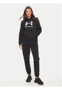 Under Armour Bluza Ua Rival Fleece Big Logo 1379501 Czarny Loose Fit. Kolor: czarny. Materiał: bawełna #2