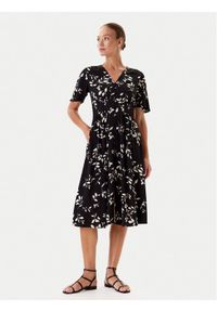 Tatuum Sukienka codzienna Naela 1 T2504.212 Czarny Regular Fit. Okazja: na co dzień. Kolor: czarny. Materiał: wiskoza. Typ sukienki: proste. Styl: casual