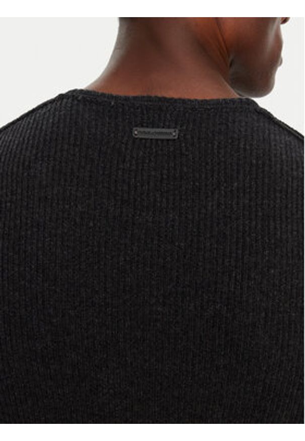 DOLCE & GABBANA - Dolce&Gabbana Sweter GXX64T JFMDZ Szary Regular Fit. Kolor: szary. Materiał: wełna