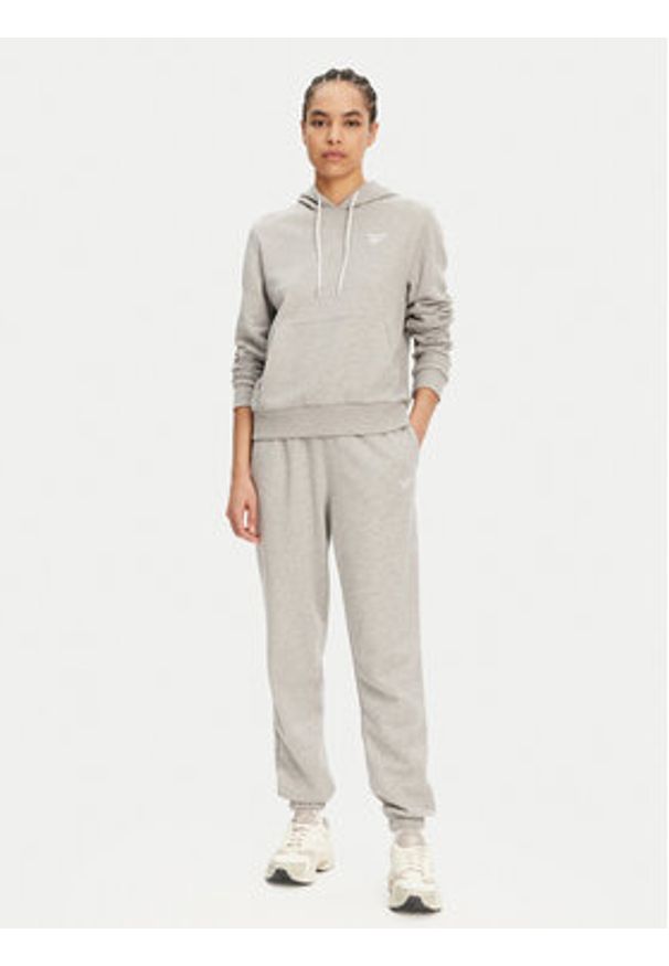 Reebok Bluza 100075635 207754 Szary Regular Fit. Kolor: szary. Materiał: bawełna