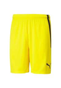 Puma - Męskie Spodenki Team Liga. Kolor: żółty