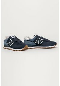 New Balance - Buty ML574GRE. Nosek buta: okrągły. Zapięcie: sznurówki. Kolor: niebieski. Materiał: materiał, syntetyk, skóra, guma, zamsz. Szerokość cholewki: normalna. Model: New Balance 574 #3
