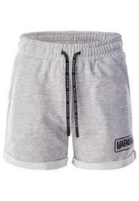 Spodenki treningowe damskie Magnum Caprea Shorts. Kolor: szary. Materiał: dresówka