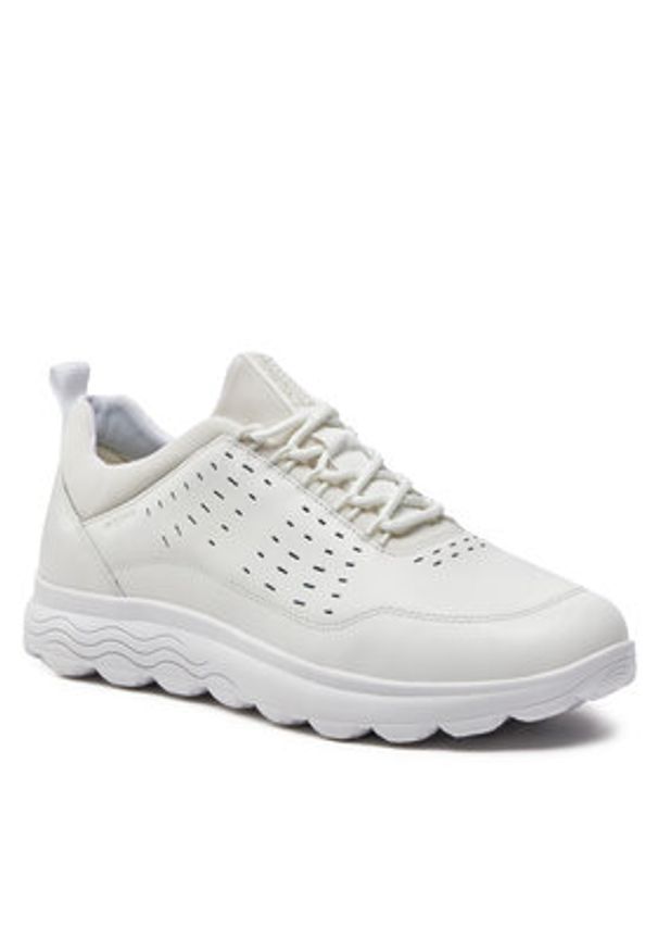 Geox Sneakersy U Spherica U45BYC 00043 C1000 Biały. Kolor: biały. Materiał: skóra