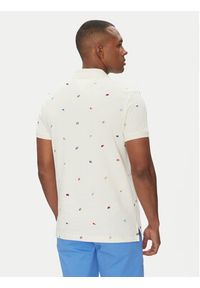 TOMMY HILFIGER - Tommy Hilfiger Polo Critter MW0MW39044 Beżowy Regular Fit. Typ kołnierza: polo. Kolor: beżowy. Materiał: bawełna #5