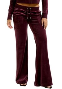 Juicy Couture - JUICY COUTURE Śliwkowe spodnie dresowe damskie Layla Low Rise, Rozmiar XS. Stan: obniżony. Kolor: fioletowy. Materiał: dresówka #2