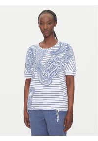 Olsen T-Shirt 11105121 Niebieski Regular Fit. Kolor: niebieski. Materiał: bawełna