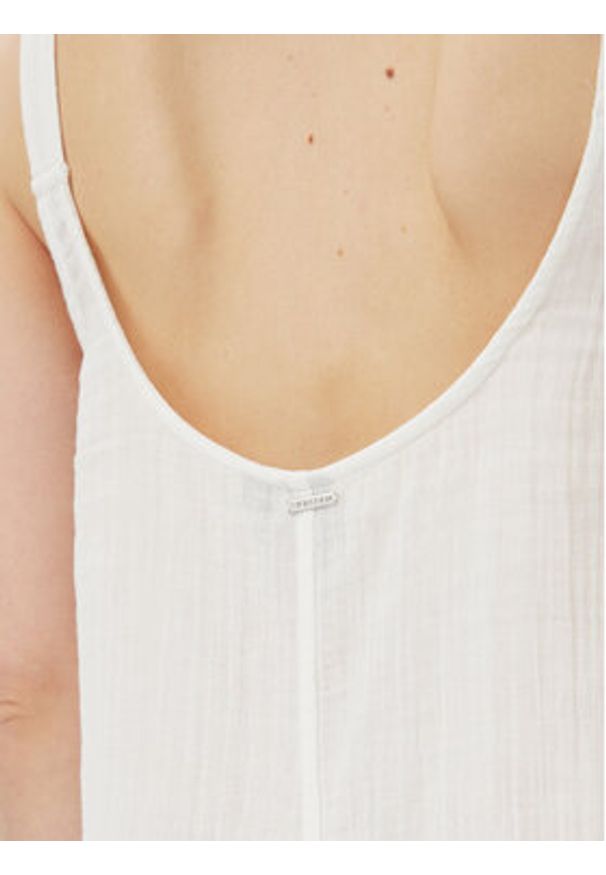 Volcom Ogrodniczki Lil Tie B2812501 Biały Relaxed Fit. Kolor: biały. Materiał: bawełna