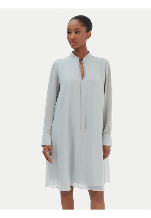 JOOP! Sukienka codzienna Delilah2 30101741 Zielony Relaxed Fit. Okazja: na co dzień. Kolor: zielony. Materiał: syntetyk. Typ sukienki: proste. Styl: casual