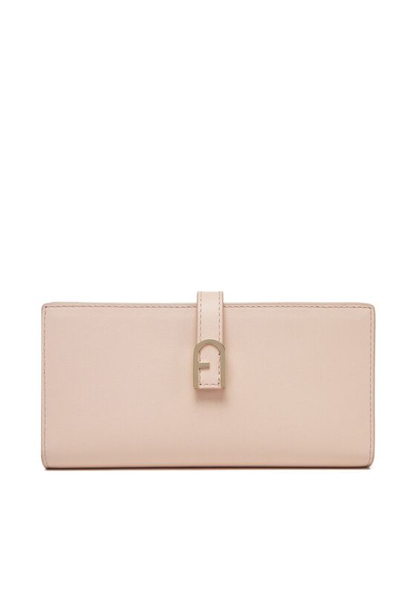 Furla Duży Portfel Damski Flow Continental Bifold WP00402 BX2045 0496S Różowy. Kolor: różowy. Materiał: skóra