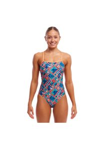 FUNKITA - Strój pływacki jednoczęściowy damski Funkita Single Strap One Piece. Kolor: niebieski, wielokolorowy