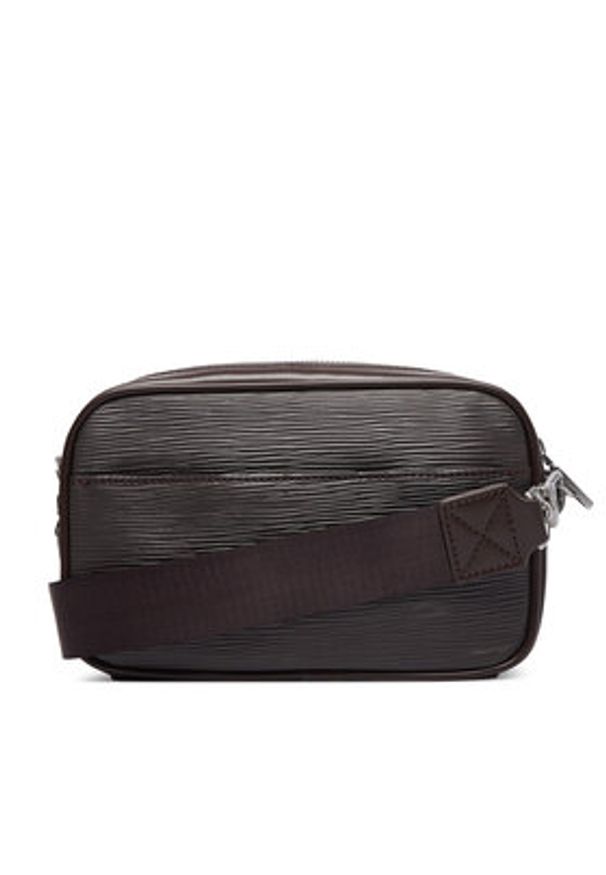 Guess Saszetka HMMIPW P6350 Brązowy ciemny. Kolor: brązowy. Materiał: skóra
