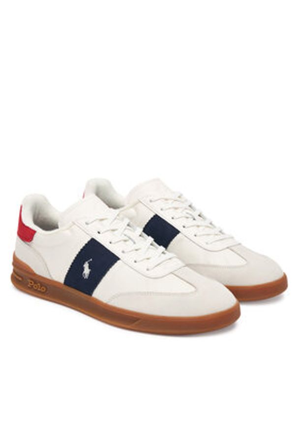 Polo Ralph Lauren Sneakersy 809P01616001 Biały. Kolor: biały. Materiał: skóra