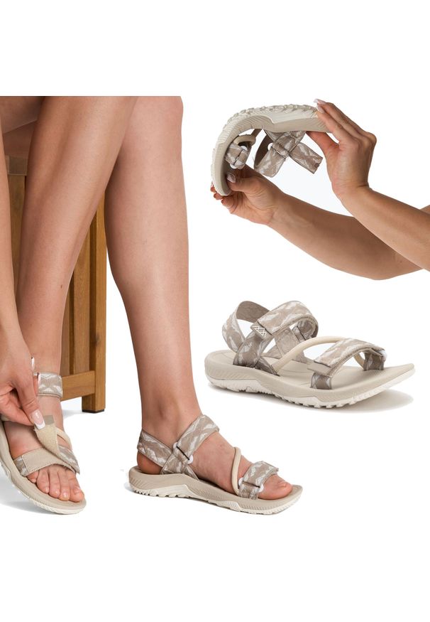 Sandały damskie KADVA Cruzo WMNS. Kolor: beżowy. Sport: turystyka piesza