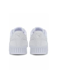 Puma - Buty damskie sportowe platformy do chodzenia PUMA CARINA 2.0. Kolor: biały, wielokolorowy, szary. Materiał: materiał, syntetyk. Sezon: lato. Obcas: na platformie. Sport: turystyka piesza