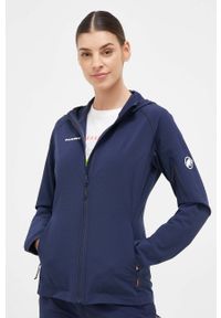 Mammut bluza sportowa Madris Light kolor granatowy. Kolor: niebieski. Materiał: polar, skóra, materiał, włókno. Styl: sportowy #1