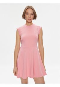 Tommy Jeans Sukienka codzienna Babylock DW0DW17928 Różowy Regular Fit. Okazja: na co dzień. Kolor: różowy. Materiał: bawełna. Typ sukienki: proste. Styl: casual #1