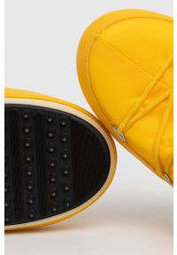 Moon Boot - Śniegowce Nylon 14004400.MOON.BOOT.NYLO-CREAM. Nosek buta: okrągły. Zapięcie: sznurówki. Kolor: żółty. Materiał: nylon #5