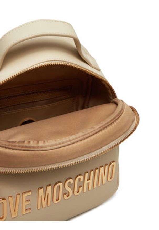 Love Moschino - LOVE MOSCHINO Plecak JC4197PP1MKD0110 Écru. Materiał: skóra