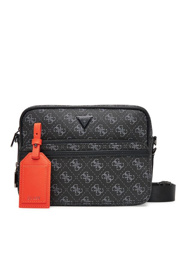 Guess Saszetka HMMILO P5422 Czarny. Kolor: czarny. Materiał: skóra