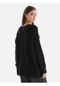 Patrizia Pepe Sweter 2K0326 K293 Czarny Regular Fit. Kolor: czarny. Materiał: syntetyk