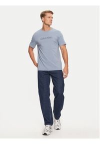 Calvin Klein T-Shirt K10K113587 Niebieski Regular Fit. Kolor: niebieski. Materiał: bawełna #3