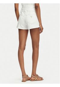 Guess Szorty jeansowe W6GD57 D0853 Biały Regular Fit. Kolor: biały. Materiał: bawełna #3