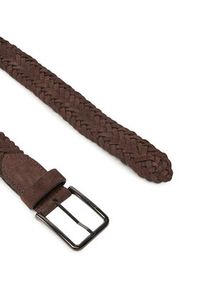 Calvin Klein Pasek Męski Warmth Braided Suede 35Mm K50K512841 Brązowy. Kolor: brązowy. Materiał: skóra, zamsz #3