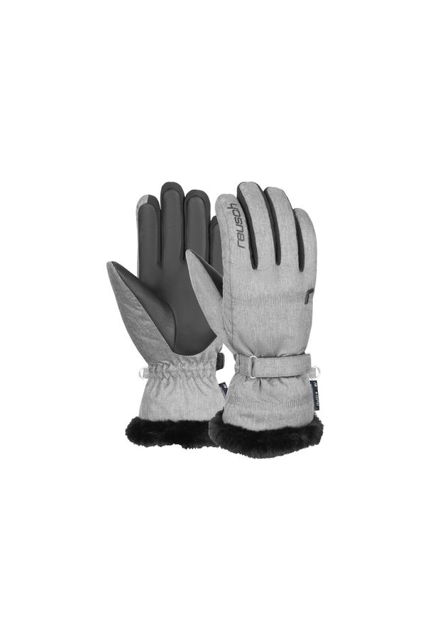 Reusch - Rękawice damskie REUSCH Luna R-TEX. Kolor: szary. Sezon: zima. Sport: narciarstwo