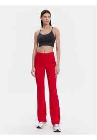 Adidas - adidas Legginsy Essentials Small Logo JD3074 Czerwony Flare Fit. Kolor: czerwony. Materiał: bawełna #5