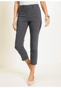 bonprix - Spodnie 7/8 z bengaliny. Kolor: szary #1