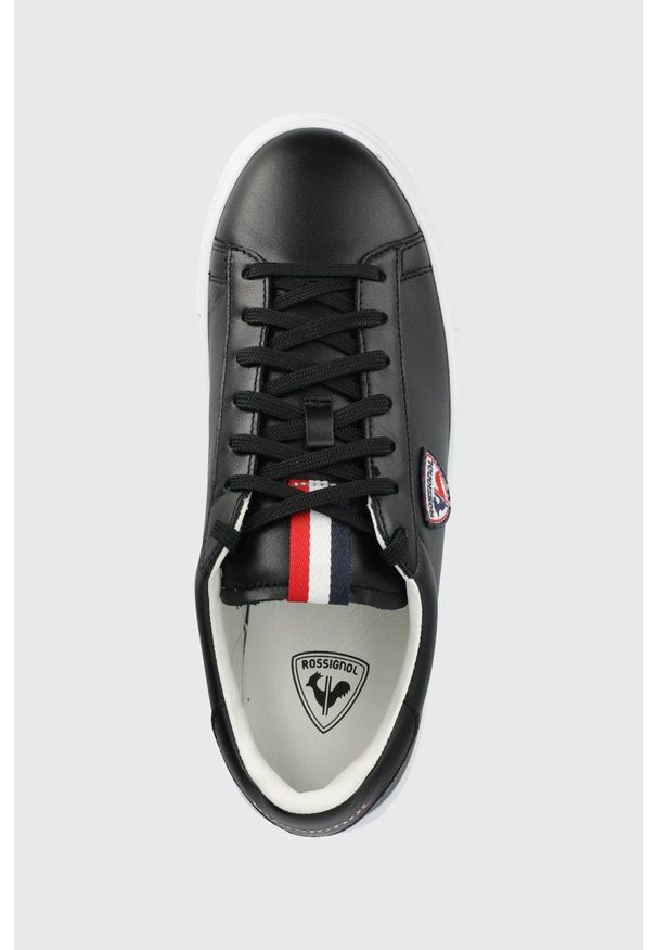 Rossignol sneakersy skórzane kolor czarny. Nosek buta: okrągły. Zapięcie: sznurówki. Kolor: czarny. Materiał: skóra