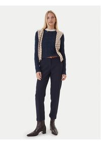 TOMMY HILFIGER - Tommy Hilfiger Sweter WW0WW43586 Granatowy Regular Fit. Kolor: niebieski. Materiał: wełna #4