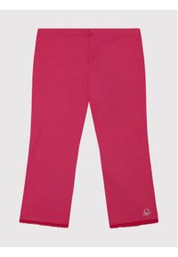 United Colors of Benetton - United Colors Of Benetton Legginsy 3MT1I0820 D Różowy Slim Fit. Kolor: różowy. Materiał: bawełna