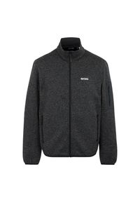 Regatta - Bluza Polarowa Męska Melanżowy Pełen Suwak Newhill. Kolor: wielokolorowy, szary, fioletowy. Materiał: polar. Wzór: melanż. Styl: sportowy. Sport: turystyka piesza #1