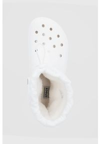 Crocs śniegowce Classic Lined Neo Puff Boot kolor biały 206630. Nosek buta: okrągły. Kolor: biały. Materiał: guma. Obcas: na obcasie. Wysokość obcasa: niski #3
