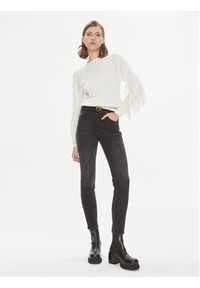 Pinko Sweter Libellula 102082 A19L Écru Regular Fit. Materiał: syntetyk