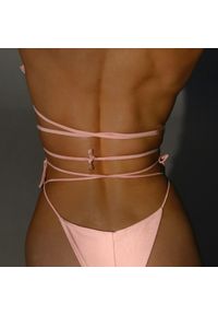 Intica - Bikini z regulowanym wiązaniem i kwiatowym wzorem na lato Filippina. Kolor: biały. Materiał: materiał. Wzór: kwiaty #2