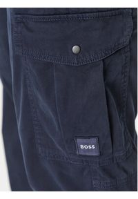 BOSS - Boss Spodnie materiałowe Sisla-5-Cargo 50501614 Granatowy Regular Fit. Kolor: niebieski. Materiał: materiał, bawełna