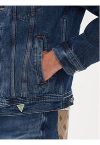 Guess Kurtka jeansowa M5YXN1 D5KT3 Granatowy Regular Fit. Kolor: niebieski. Materiał: bawełna #4